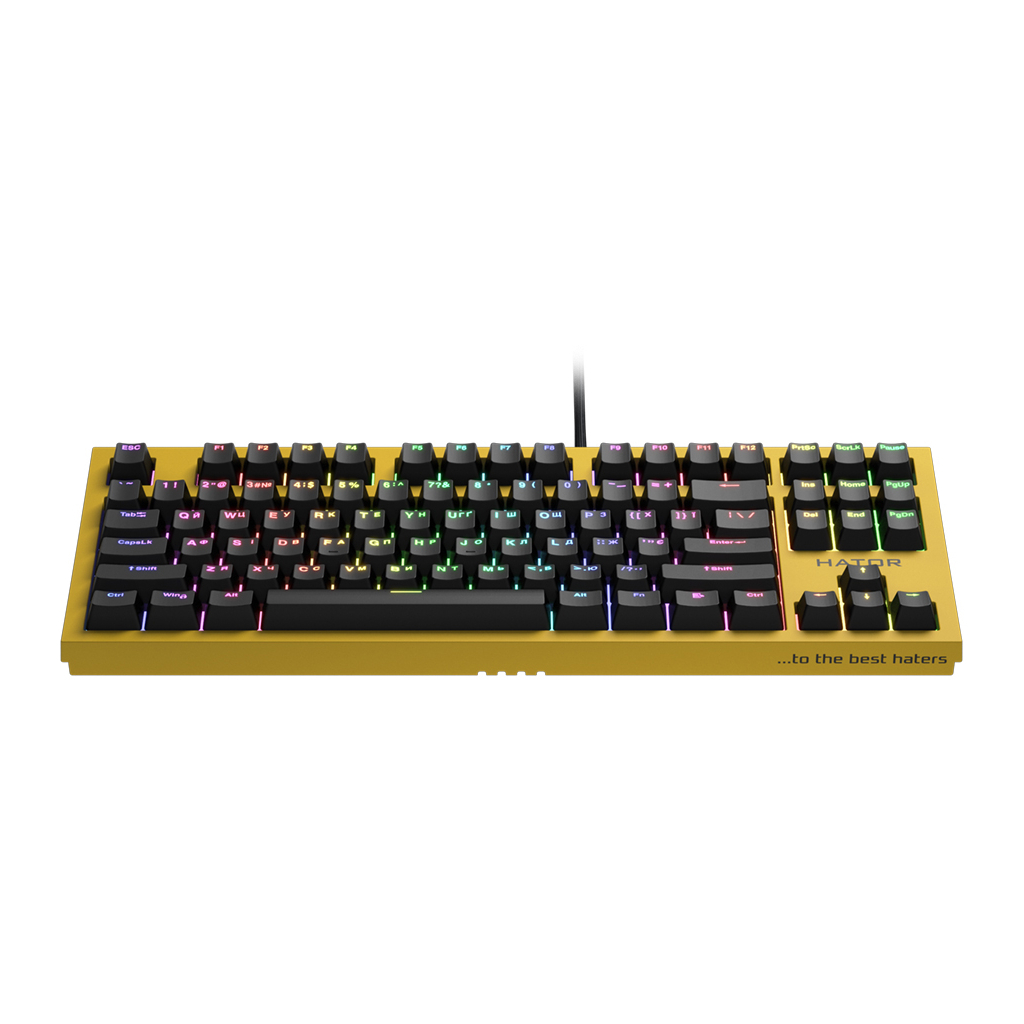 Клавіатура Hator Skyfall TKL PRO USB Yellow (HTK-657) - зображення 2