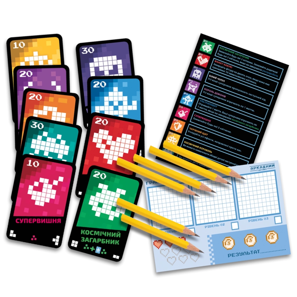 Настільна гра Geekach Games Аркадний автомат (Insert Coin to play) українська (GKCH101ICP) - зображення 4