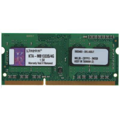 Модуль пам'яті для ноутбука SODIMM DDR3 4GB 1333 MHz Kingston (KTA-MB1333S/4G) - зображення 1