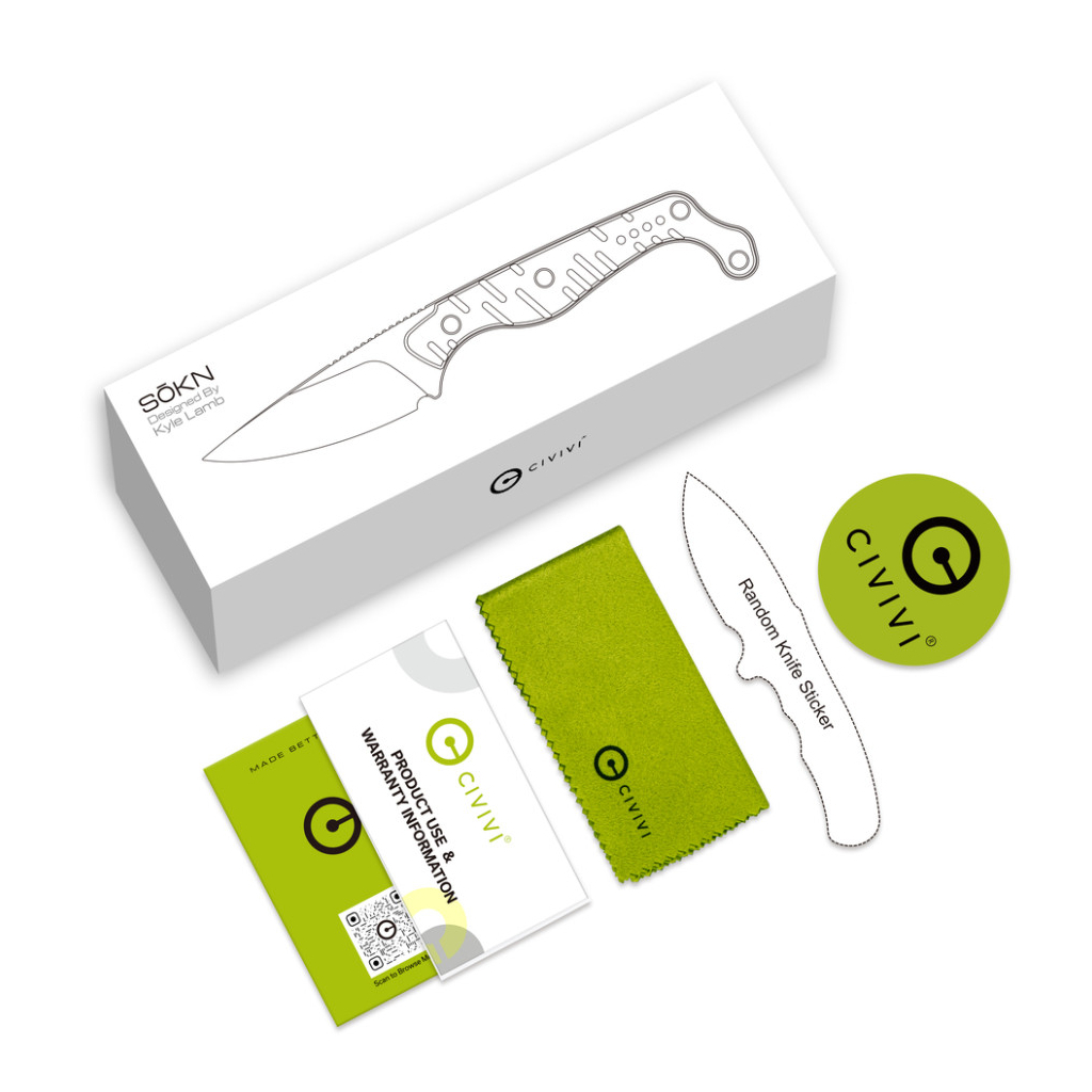 Ніж Civivi SOKN, Satin, сірий G10 (C22027-2) - зображення 9