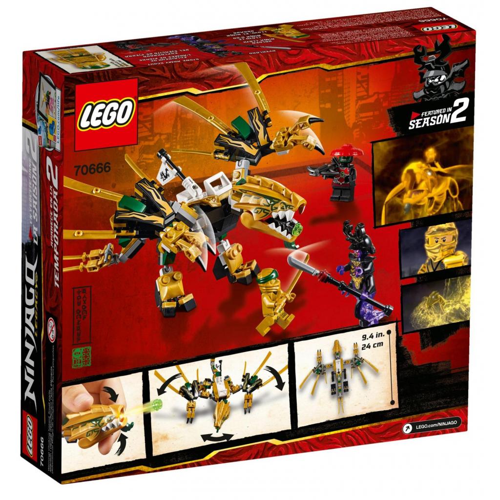 Конструктор LEGO NINJAGO Золотий дракон 171 деталь (70666) - зображення 9