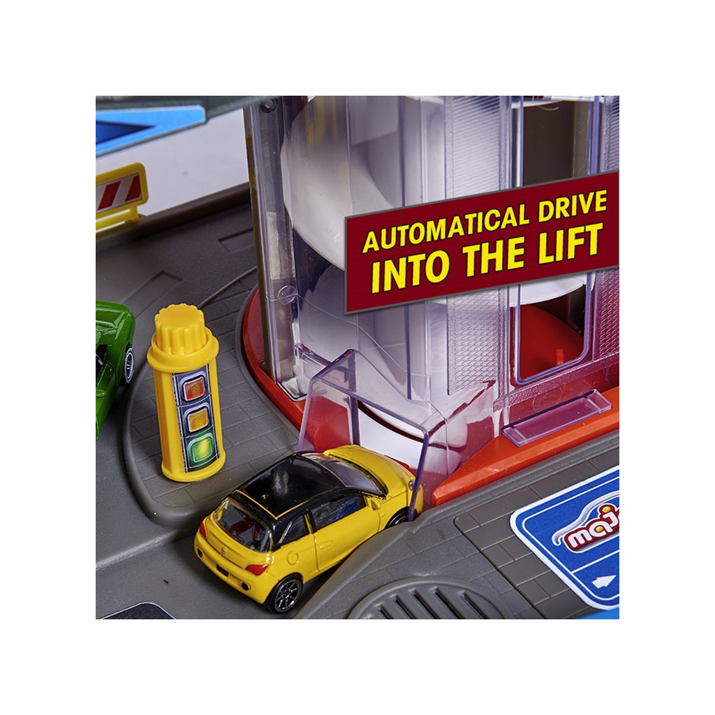 Ігровий набір Majorette Гараж. Супермісто 7 рівнів 6 металевих машинок (2059989) - зображення 9