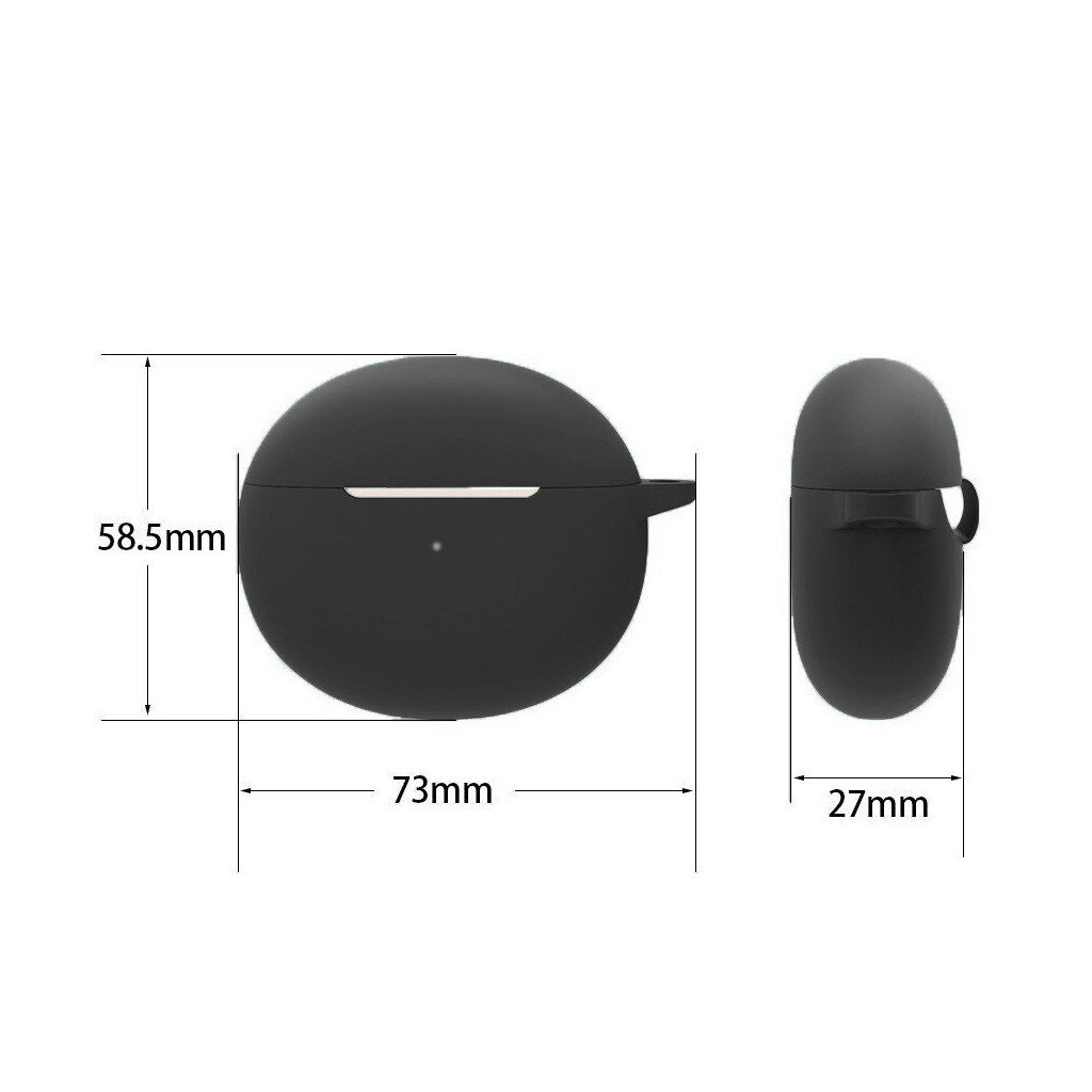 Чохол для навушників BeCover Silicon для OPPO Enco Air 1 / Air 2 Black (709568) - зображення 3