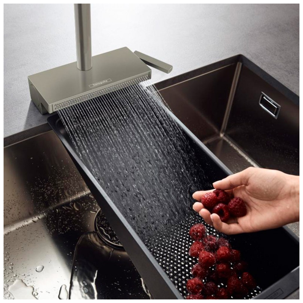 Змішувач Hansgrohe Aquno Select M81 , 21 см, сталь (73836800) - зображення 3