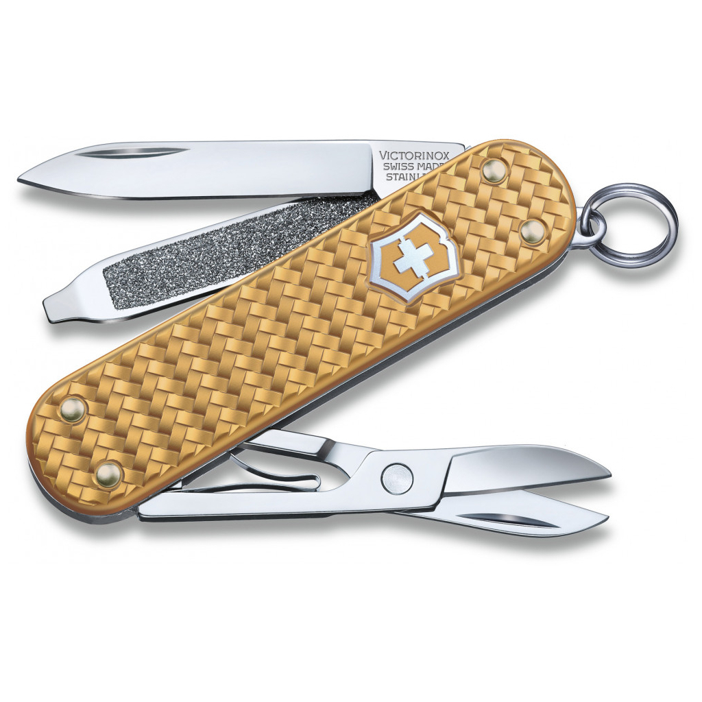 Ніж Victorinox Classic SD Precious Alox Brass Gold (0.6221.408G) - зображення 1
