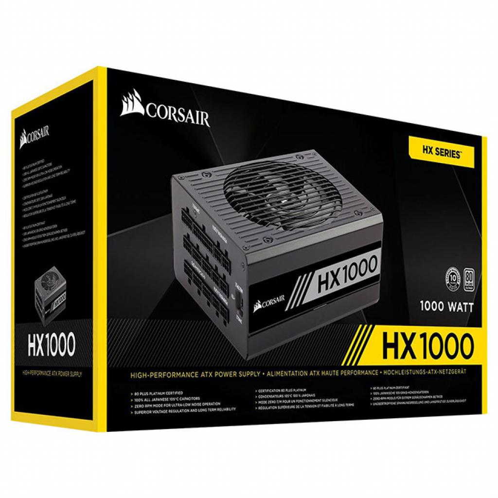 Блок живлення Corsair 1000W HX1000 (CP-9020139-EU) - изображение 6