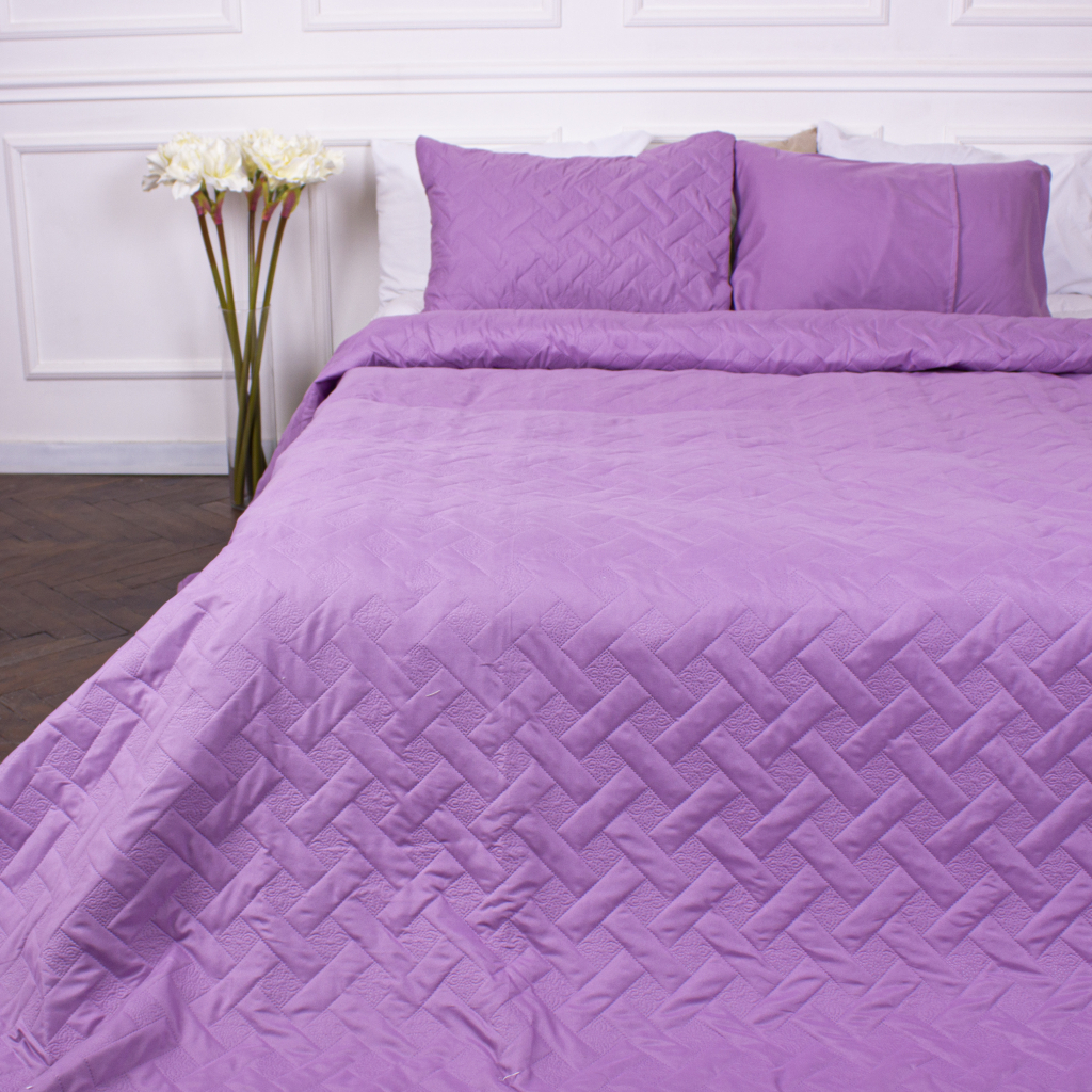 Покривало MirSon набір Deep Line №7105 Lavander Herd 220х240 + 2 наволочки 50х70 (2200005623831) - зображення 1