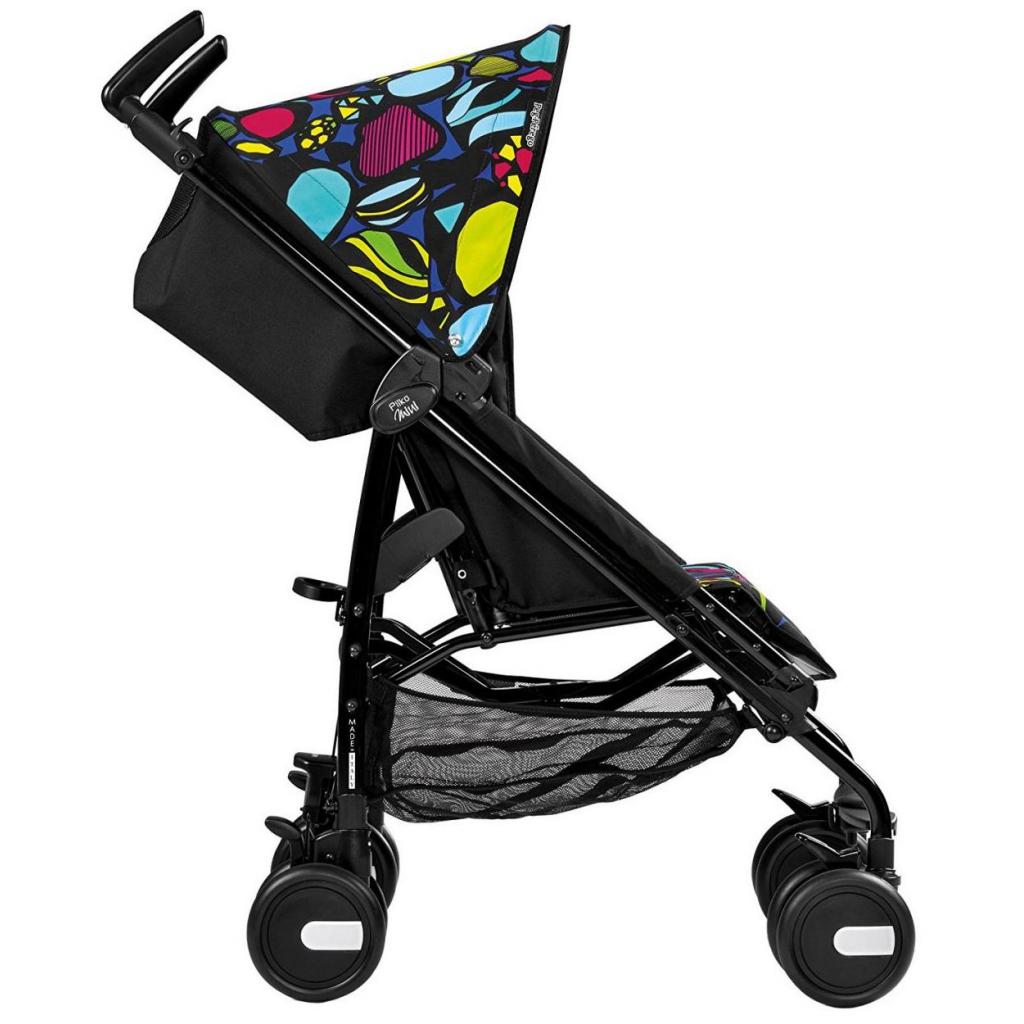 Коляска Peg-Perego Pliko Mini Classico Manri Чорна з малюнком (IPKR280035RO01MK01) - зображення 3
