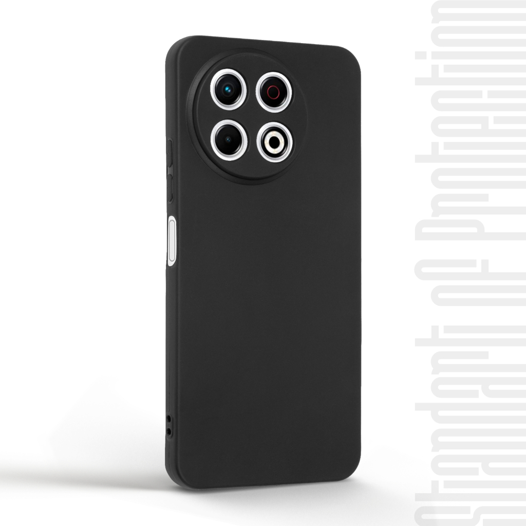 Чохол до мобільного телефона Armorstandart Matte Slim Fit Tecno Spark 30 Pro 4G (KL7) Camera cover Black (ARM83317) - зображення 2