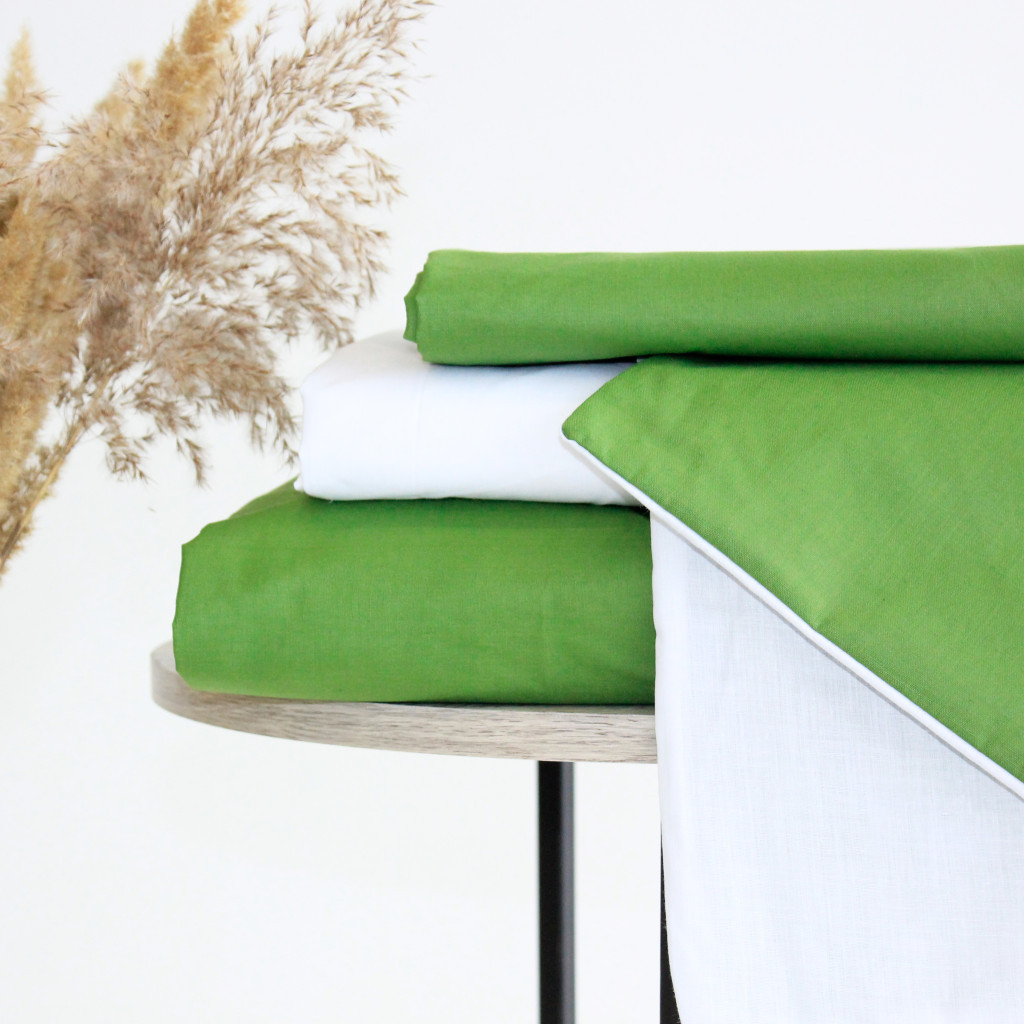 Постільна білизна MirSon Ranforce Elite Green Diego (11-2107 + 18-0130) 2х160х220 (2200004730820) - изображение 5