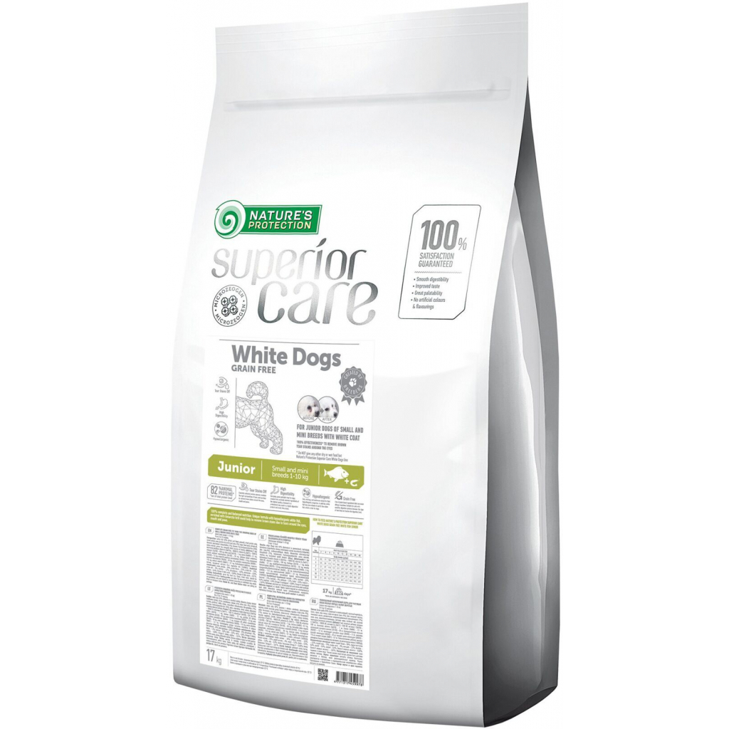 Сухий корм для собак Nature's Protection Superior Care White Dogs Junior Small&Mini Breeds 17 кг (NPSC45997) - зображення 1