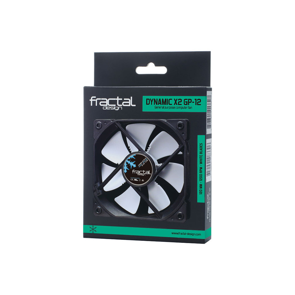 Кулер до корпусу Fractal Design DYNAMIC X2 GP-12 WH (FD-FAN-DYN-X2-GP12-WT) - зображення 2