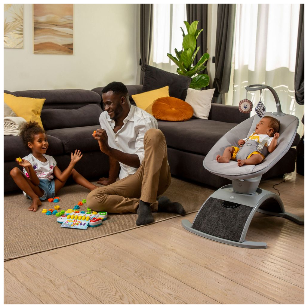 Крісло-гойдалка Chicco Comfy Wave light gray (79890.16) - изображение 8