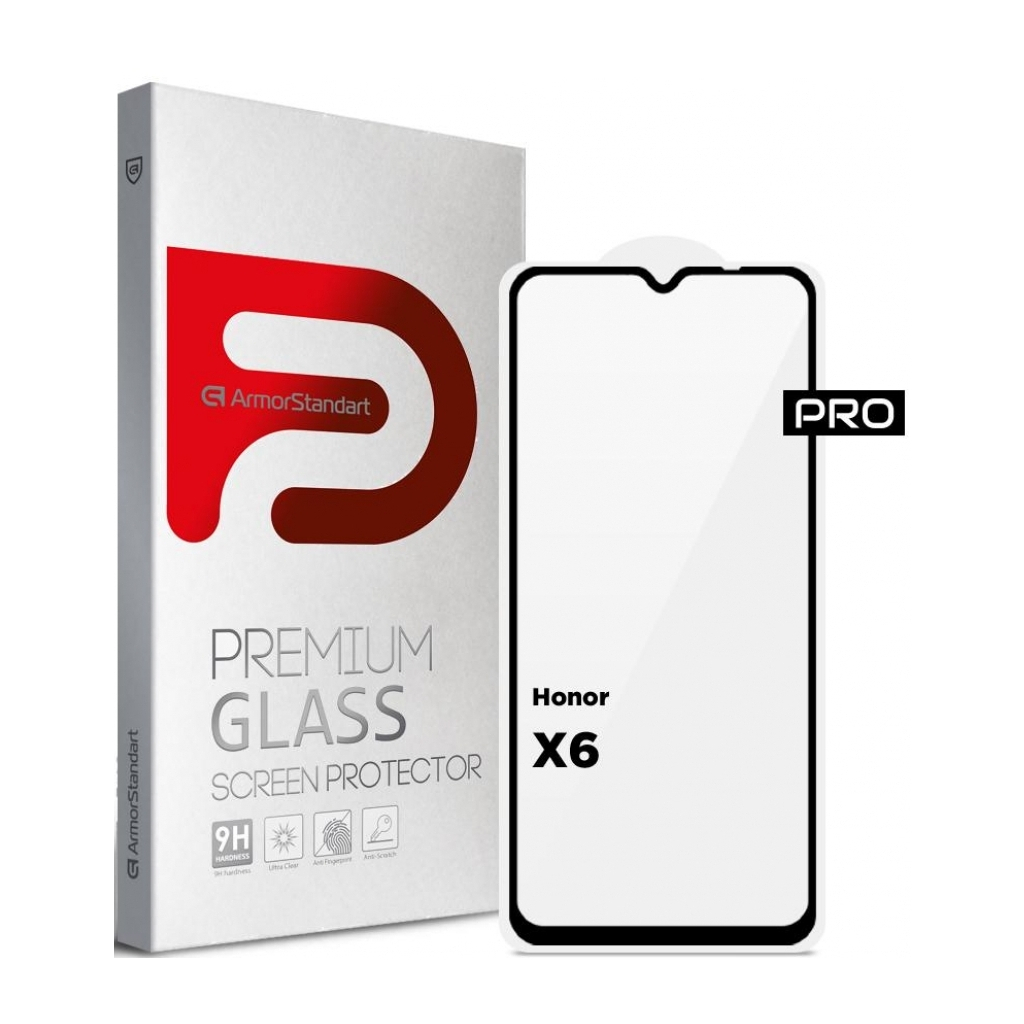 Скло захисне Armorstandart Pro Honor X6 / X6a Black (ARM69381) - зображення 1