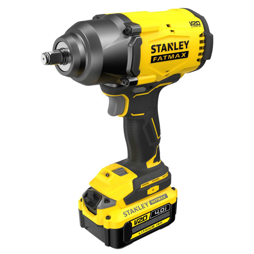 Гайковерт Stanley FatMax, ударний 18V, 4Ah, 950Нм, 2000 об/хв, 2600 уд/хв, 2.66кг (SFMCF940M1) - изображение 3