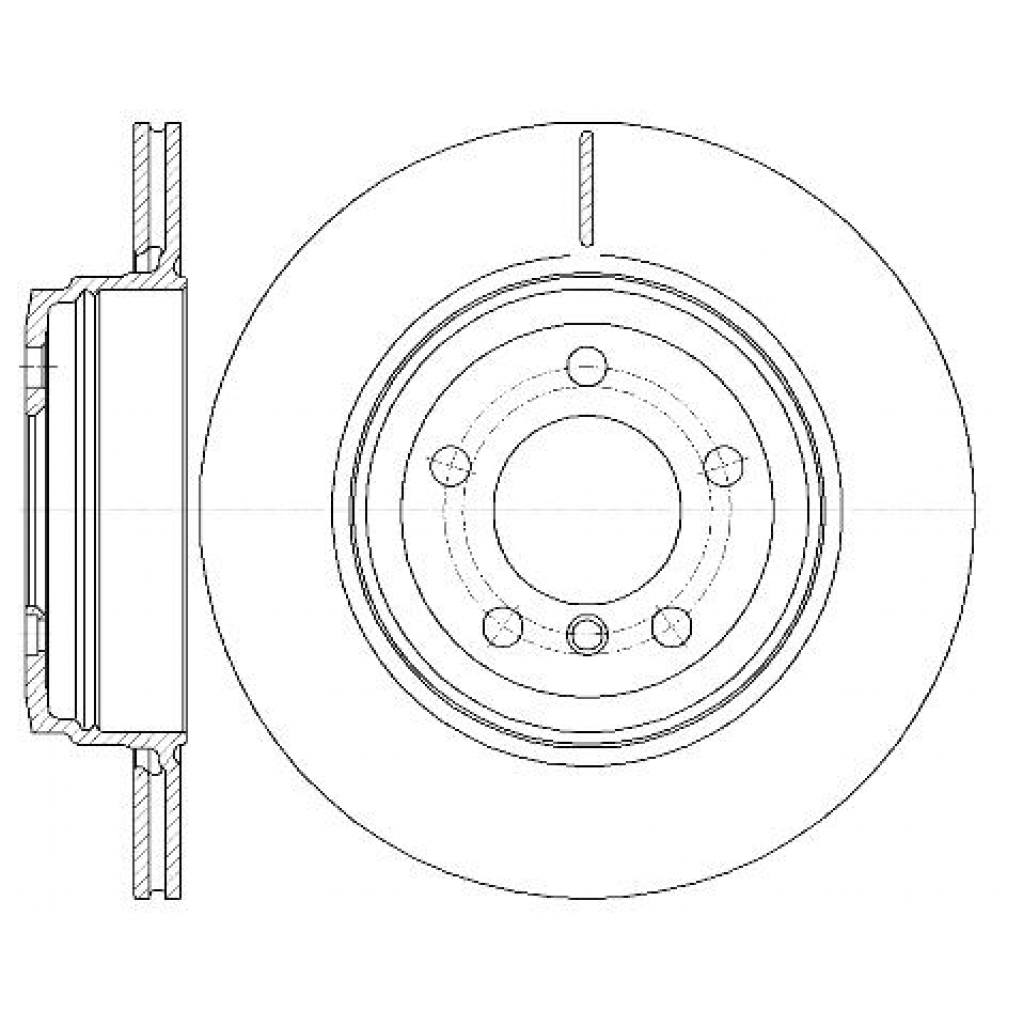 Гальмівний диск REMSA 61082.10 - зображення 1
