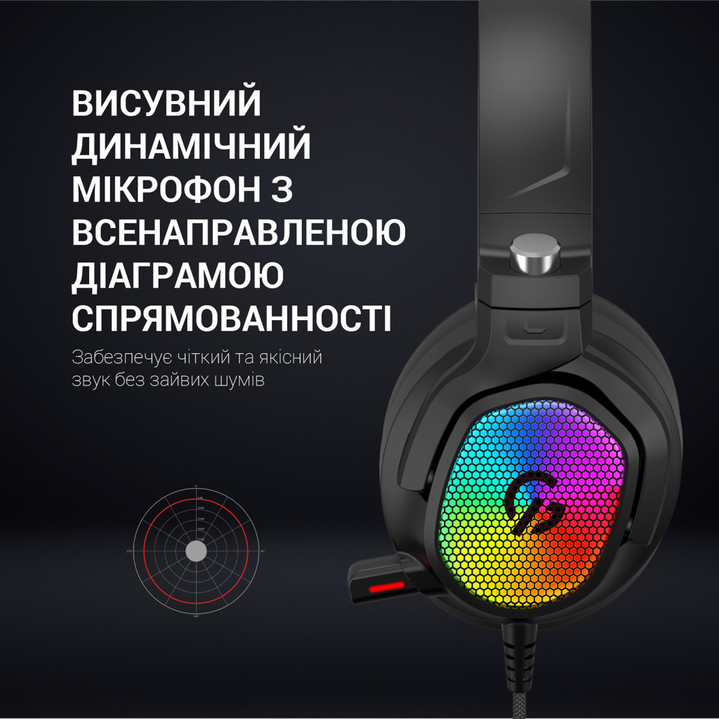Навушники GamePro HS1300 RGB 7.1 Black (HS1300) - зображення 7