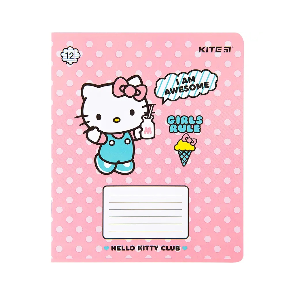 Зошит Kite Hello Kitty, 12 аркушів, лінія (HK22-234) - зображення 8