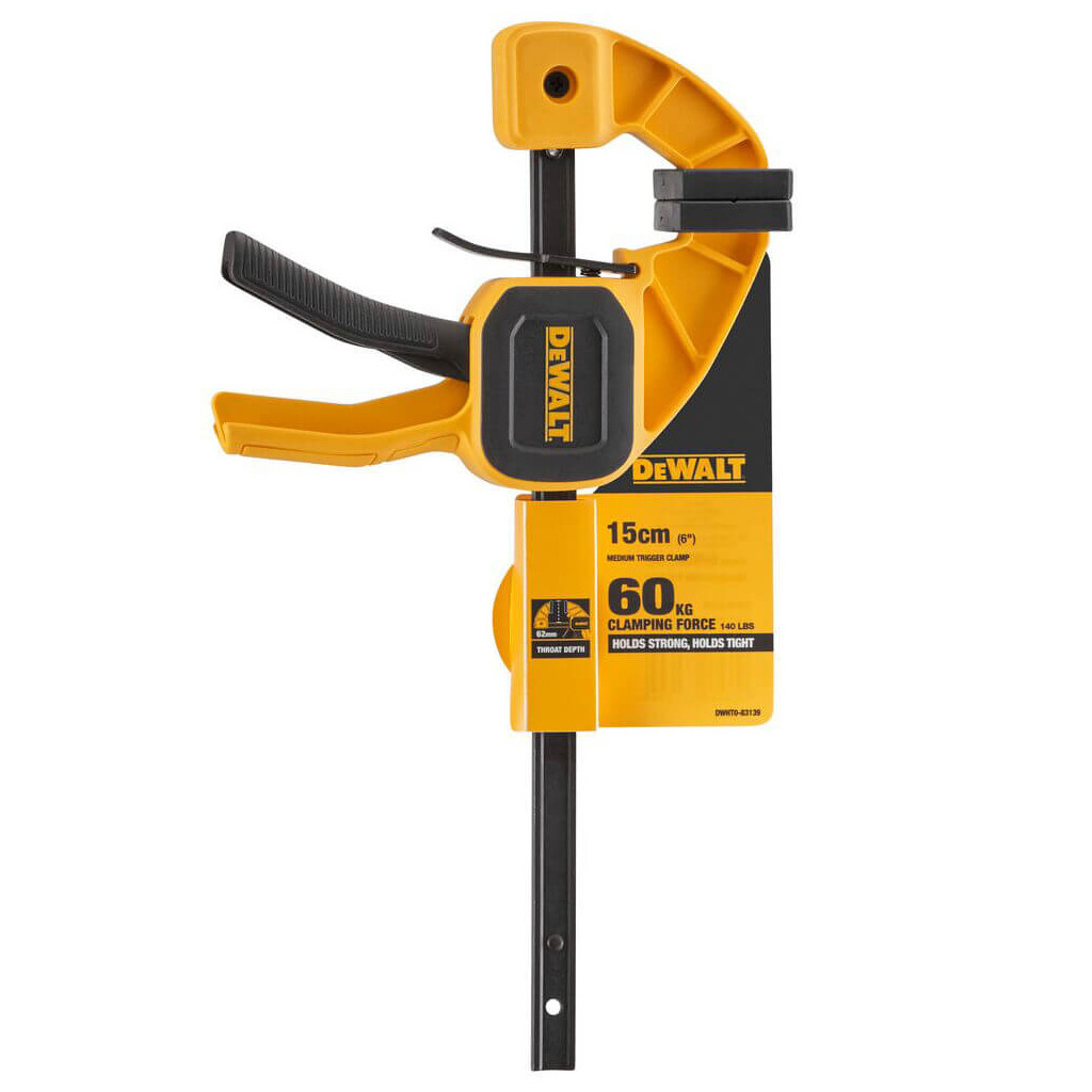 Струбцина DeWALT "M" тригерна (швидкозатискна), 150мм, тиск 63 кг. (DWHT0-83139) - зображення 4