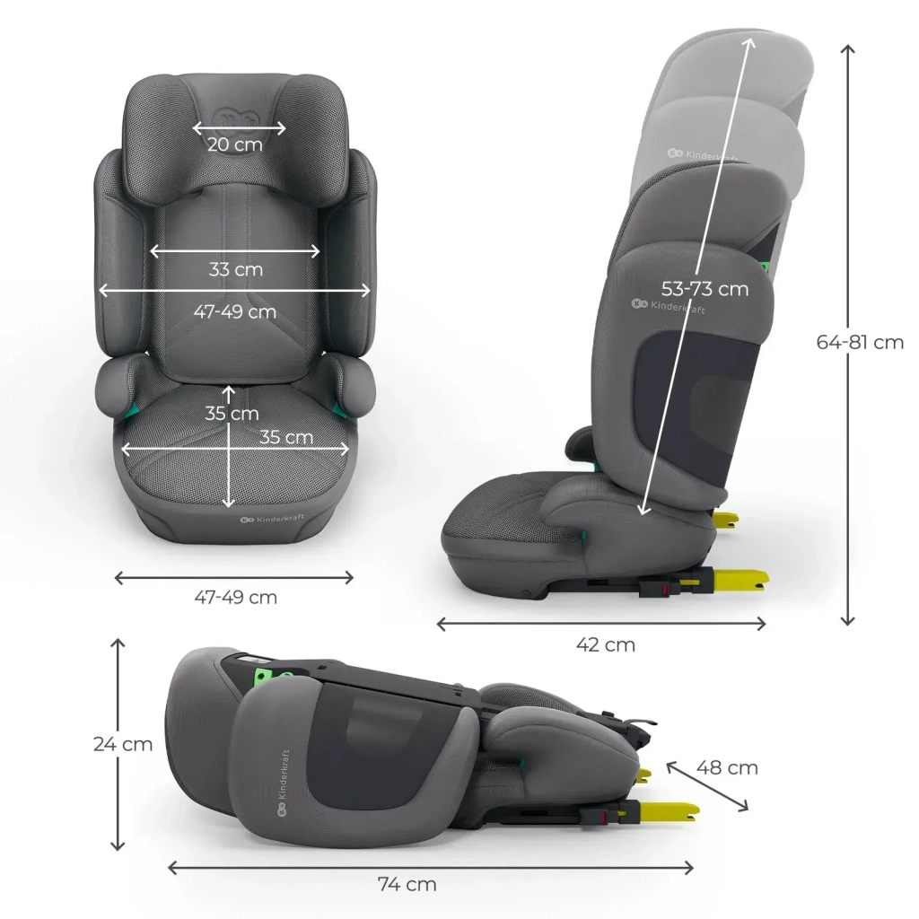 Автокрісло Kinderkraft Xpand 2 PRO i-Size Grey (KCXPPR02GRY0000) (5902533926480) - picture 3