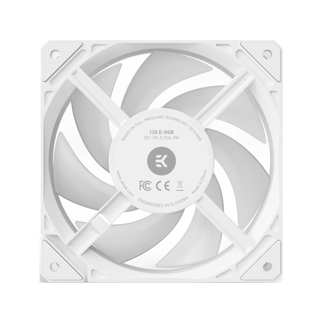 Кулер до корпусу Ekwb EK-Loop Fan FPT 120 D-RGB - White (3831109898048) - зображення 2