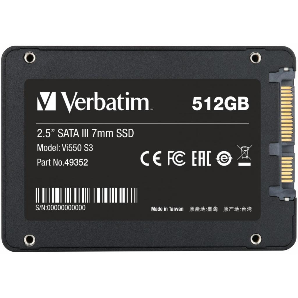 Накопичувач SSD 2.5" 512GB Verbatim (49352) - зображення 2