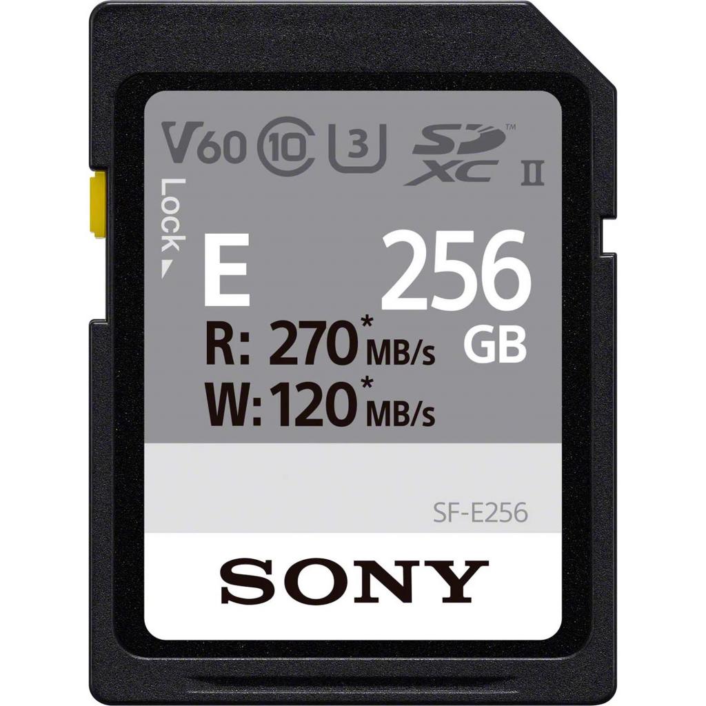 Карта пам'яті Sony 256GB SDXC class 10 UHS-II U3 V60 Entry (SFE256.AE) - зображення 1
