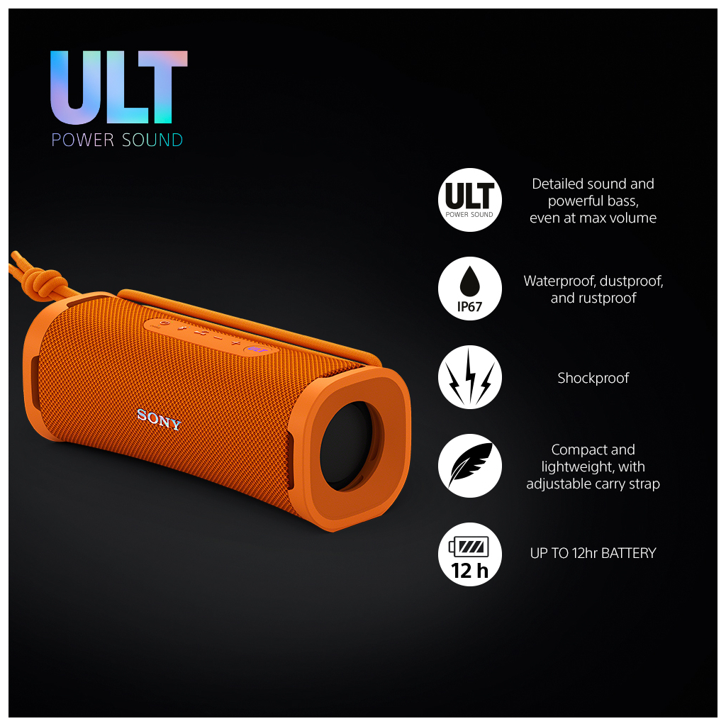 Акустична система Sony ULT FIELD 1 Orange (SRSULT10D.E) - зображення 6