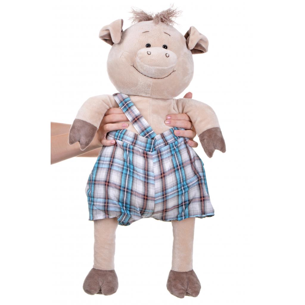 М'яка іграшка Same Toy Свинка в комбінезоні 60 см (THT705) - зображення 3