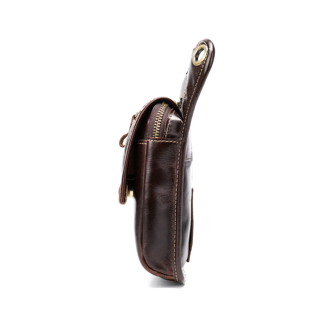 Сумка Vintage На пояс шкіряна Коричнева (20013) - зображення 5