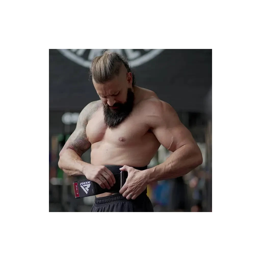 Атлетичний пояс RDX RX3 EVA Curve неопреновий Black XL (WBE-RX3B-XL) - зображення 8