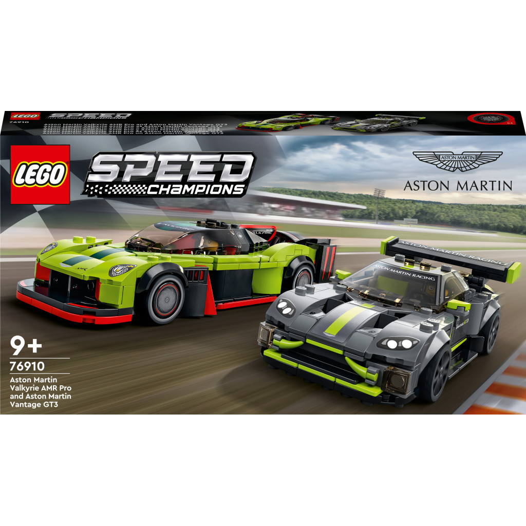 Конструктор LEGO Speed Champions Aston Martin Valkyrie AMR Pro і Aston Martin Vantage GT3 592 деталі (76910) - зображення 1