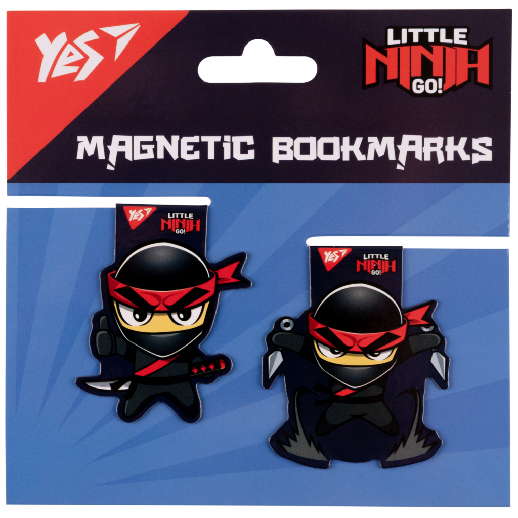 Закладки для книг Yes магнітні Ninja, 2шт (708113) - зображення 1