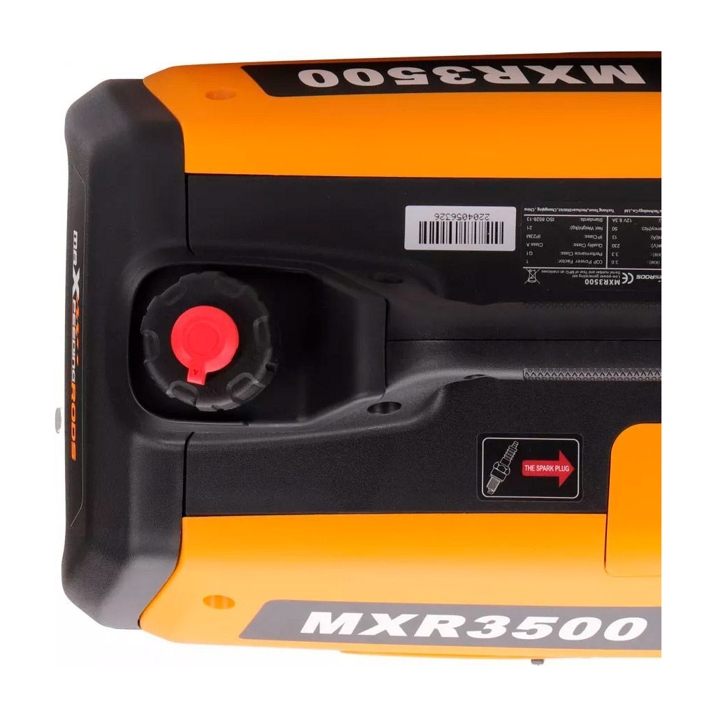 Генератор maXpeedingRODS MXR3500 інверторний (3 kW), 220V, 50Hz, 4л, ручний запуск (mxr3500) - зображення 8