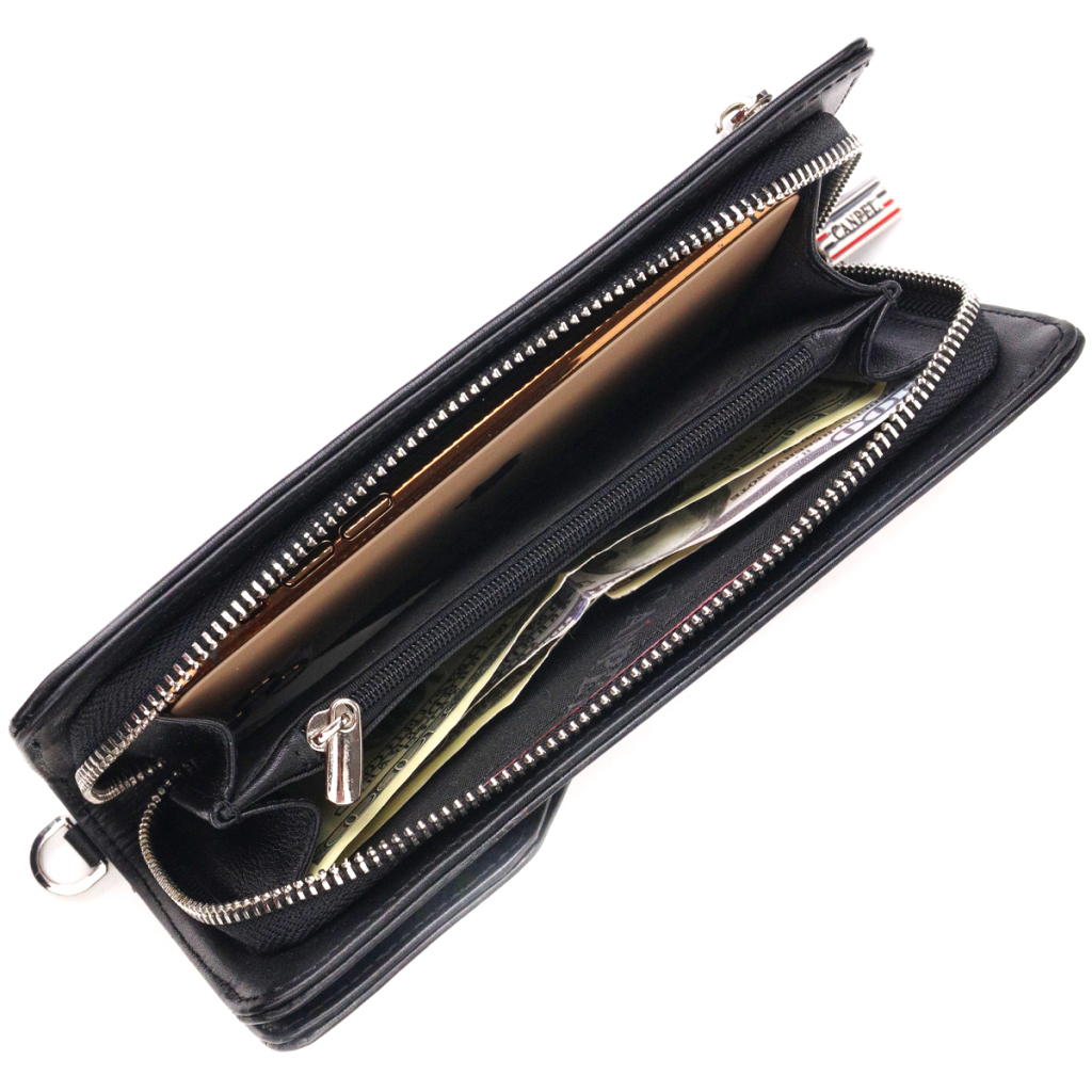 Портмоне Canpellini З натуральної шкіри Чорне (21540) - зображення 7
