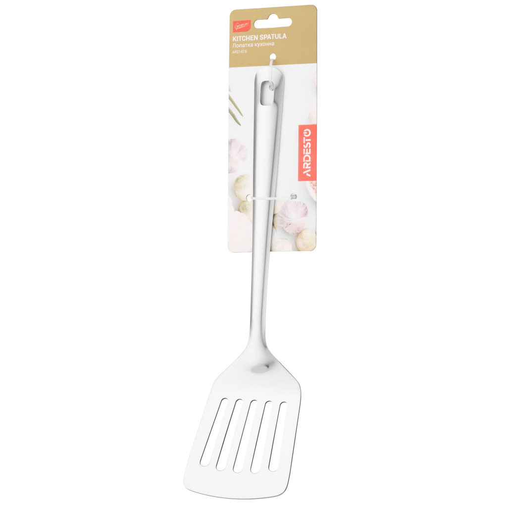 Лопатка кухонна Ardesto Gemini Slit Steel (AR2141S) - зображення 3