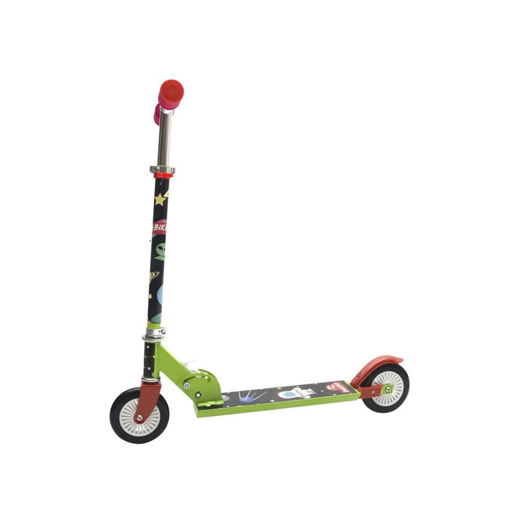 Самокат Bimbo Bike Cosmos 12`, чорний/зелений (75801-IS) - зображення 1