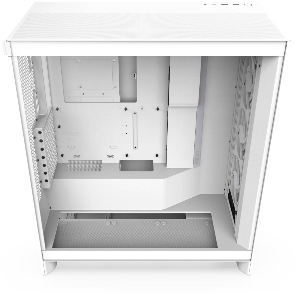 Корпус NZXT H7 Flow RGB All White (CM-H72FW-R1) - зображення 5