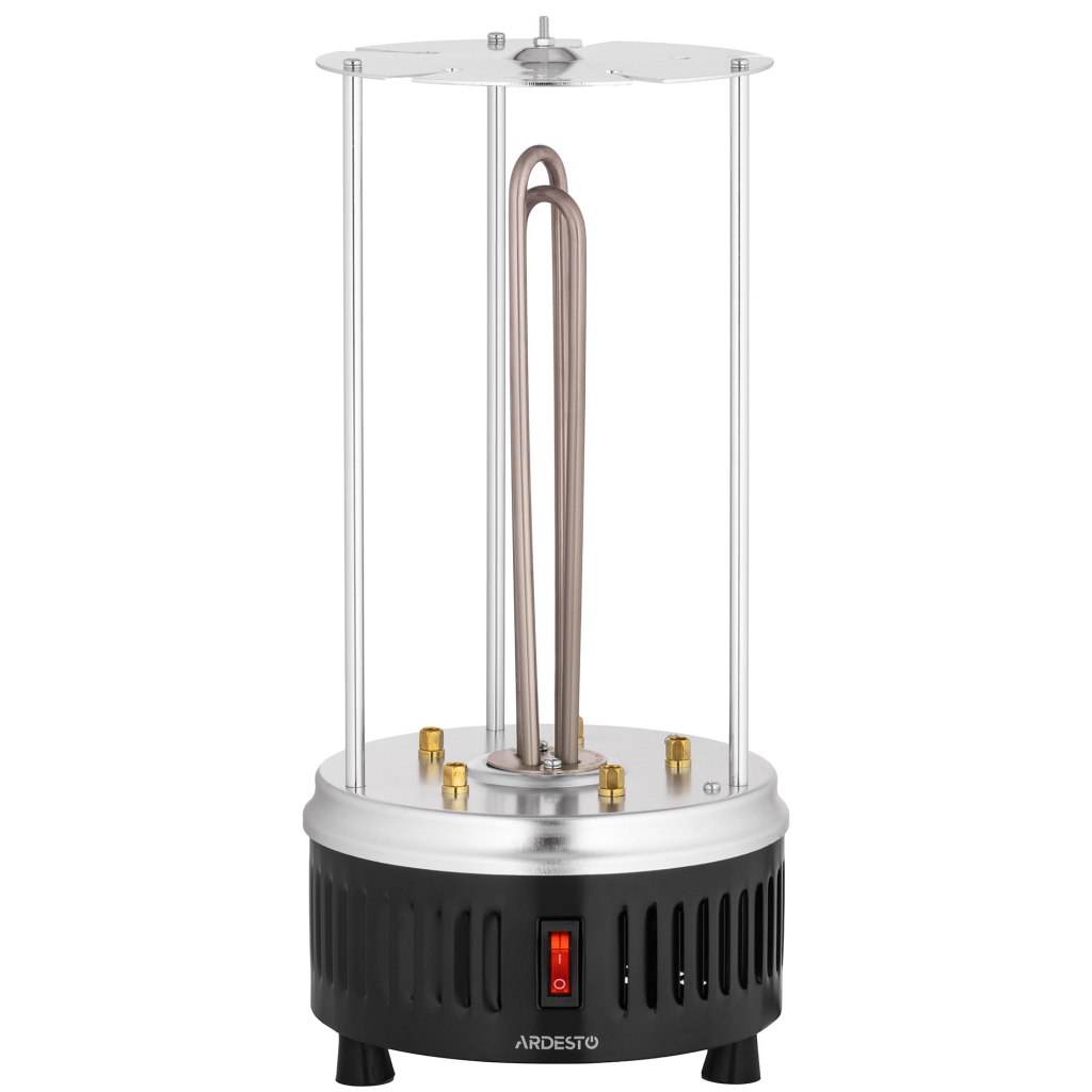 Електрошашличниця Ardesto VEG-HY1000, 900 Вт, 5 шампурів, обертання 360, U-подібні нагрівач (VEG-HY1000) - изображение 2