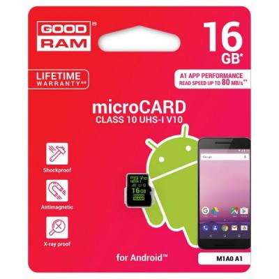 Карта пам'яті Goodram 16GB microSDHC Class 10 UHS-I (M1A0-0160R11) - зображення 2