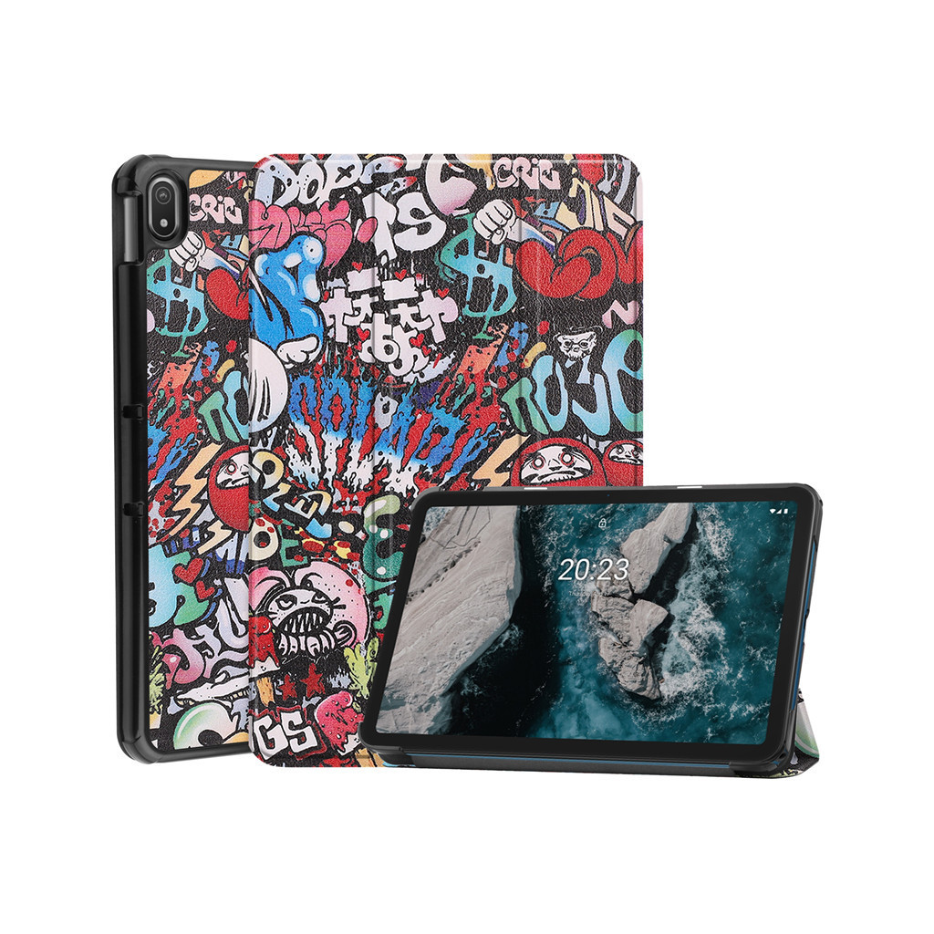 Чохол до планшета BeCover Smart Case Nokia T20 10.4" Graffiti (708056) - зображення 7