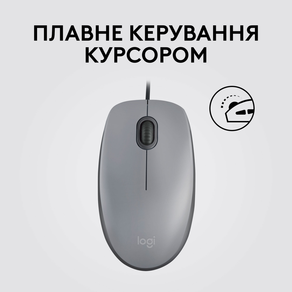 Мишка Logitech M110 Silent USB Mid Gray (910-006760) - зображення 4