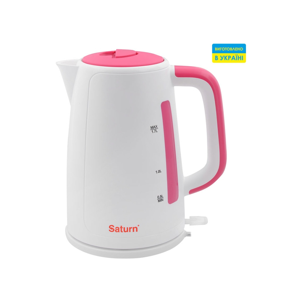 Електрочайник Saturn ST-EK8435U White/Pink - зображення 1