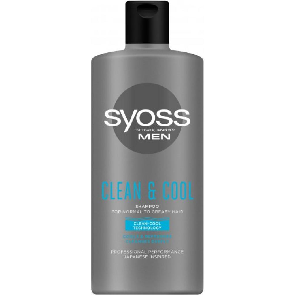 Шампунь Syoss Men Clean & Cool з Ментолом 440 мл (9000101277197) - зображення 1