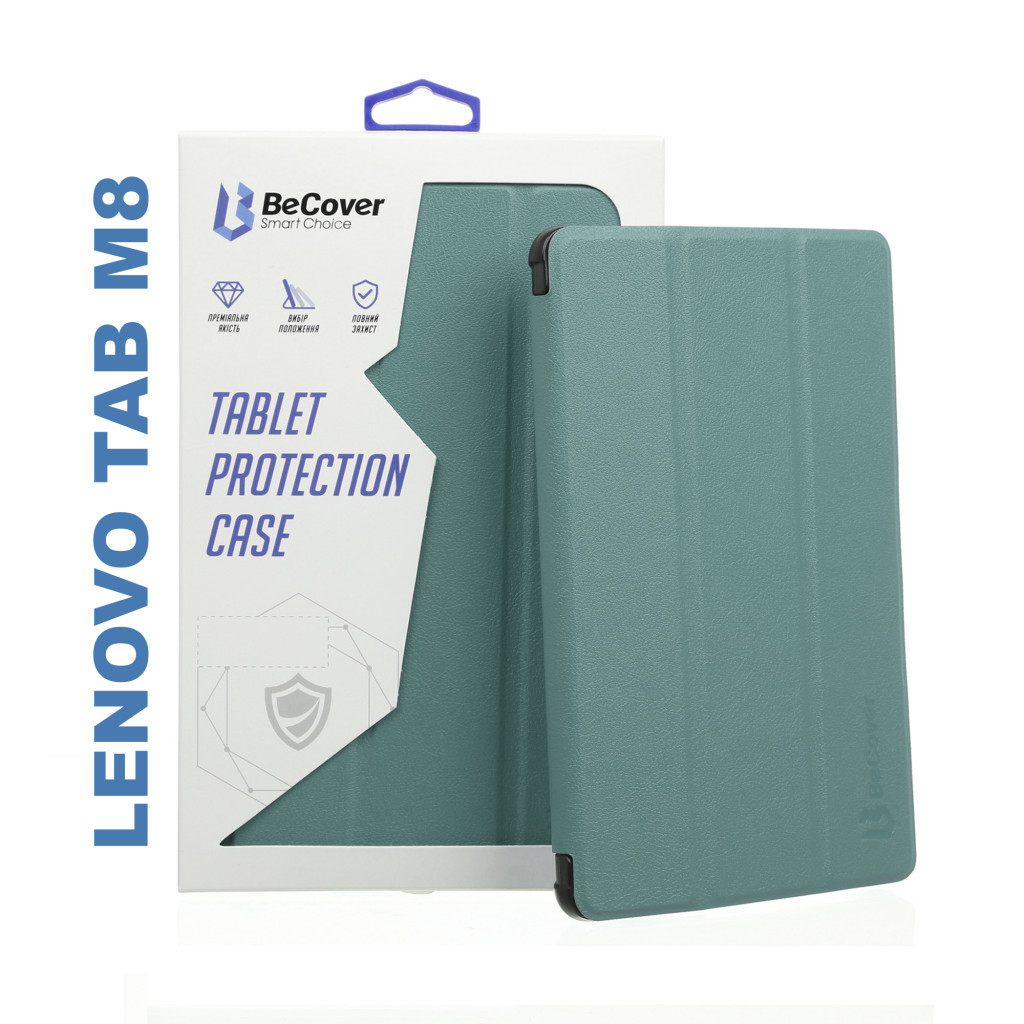 Чохол до планшета BeCover Lenovo Tab M8 TB-8505/TB-8705/M8 TB-8506 (3 Gen) Dark Green (705979) - зображення 1