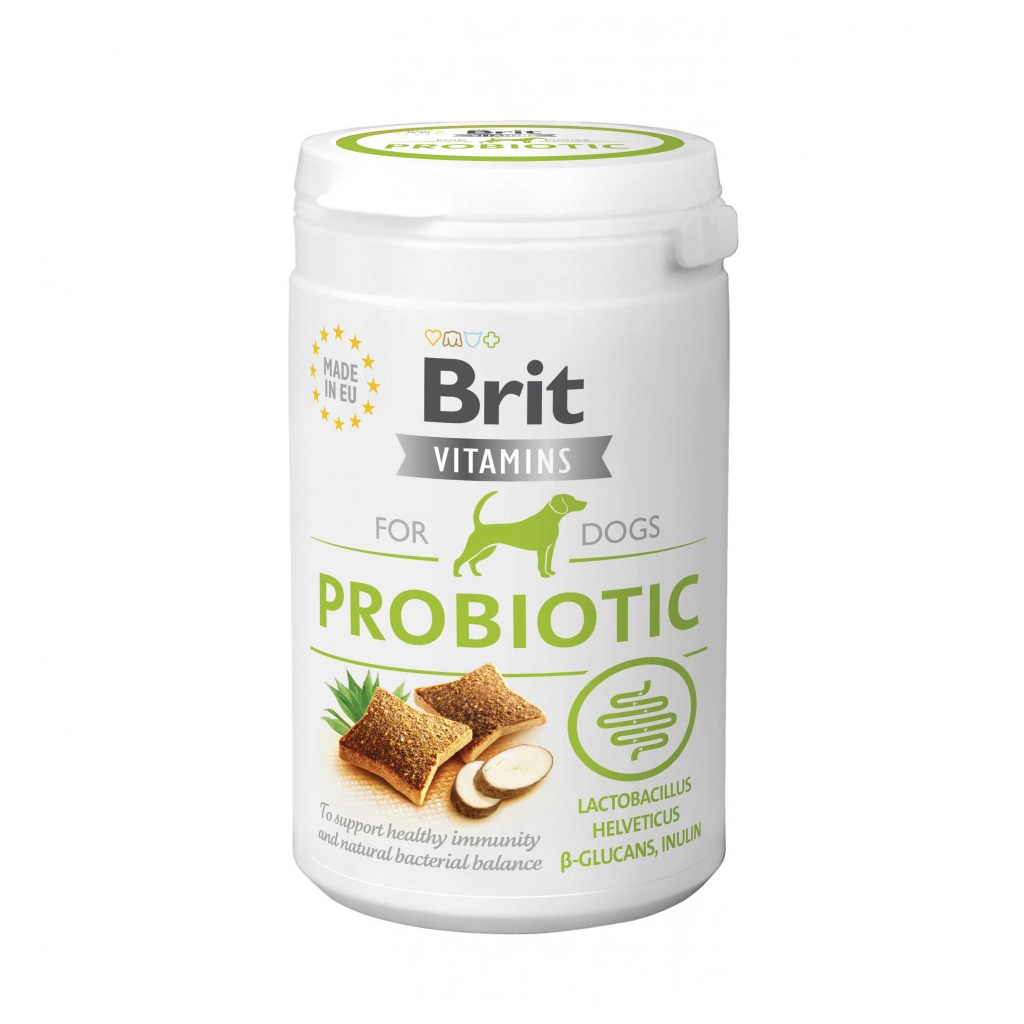 Вітаміни для собак Brit Vitamins Probiotic з пробіотиками 150 г (8595602562534) - изображение 1