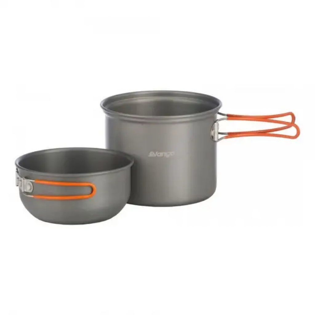 Набір туристичного посуду Vango Hard Anodised 1 Person Cook Kit Grey (925251) - зображення 1