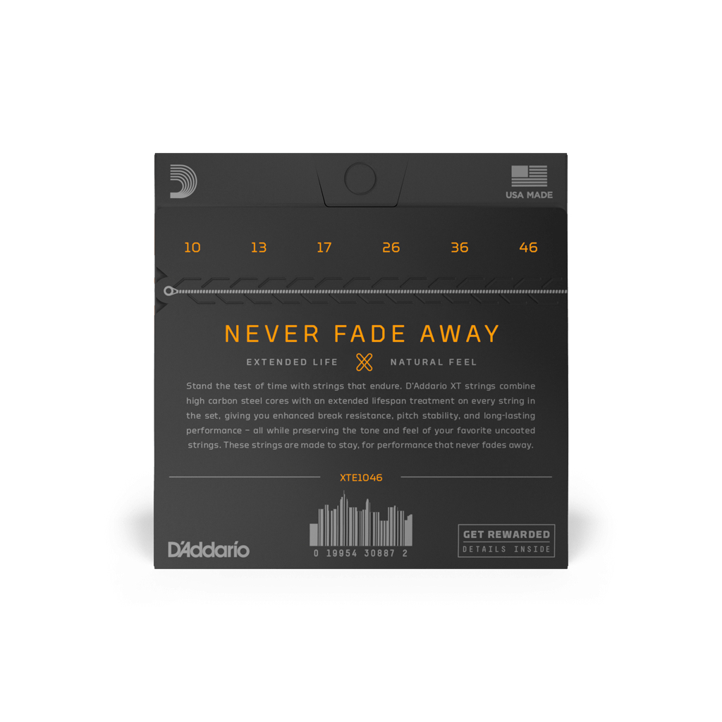 Струни для гітари D'Addario XT Electric Nickel Plated Steel Regular Light (10-46) (XTE1046) - зображення 3
