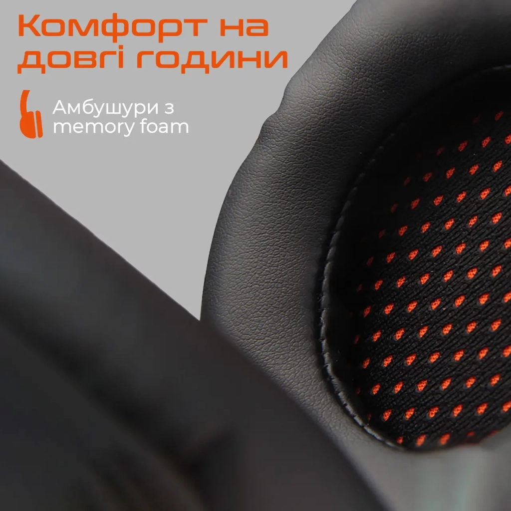 Навушники Meetion HP020 Black/Orange (MT-HP020-A) - зображення 6