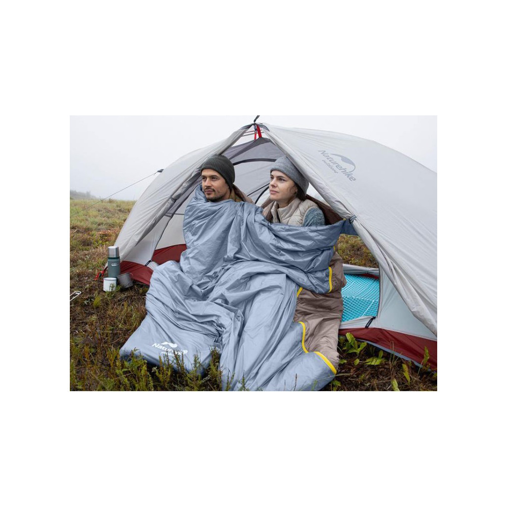 Спальний мішок Naturehike Summer LW180 NH21MSD09 M Brown (6927595777954) - зображення 4